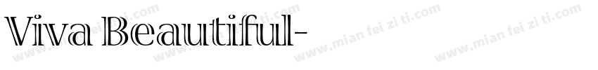 Viva Beautiful字体转换